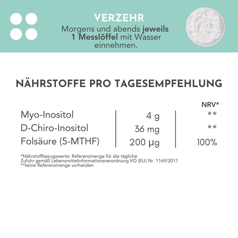 Shopapotheke ZYKLOSITOL Pulver - Inositolmischung - 30 Tage