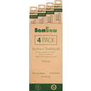 eccoverde Bambaw Bambuszahnbürste Mittel 4 Stk