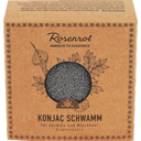 eccoverde Rosenrot Konjac Schwamm Bambuskohle