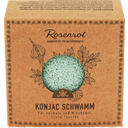 eccoverde Rosenrot Konjac Schwamm Grüne Tonerde