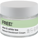 eccoverde FREE Organics Natural Deodorant Cream Aloe & White Tea 50 g