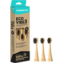 eccoverde happybrush ECO VIBE 3 Aufsteckbürsten Bambus