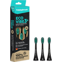 eccoverde happybrush ECO VIBE 3+ Aufsteckbürsten Schwarz-Mint