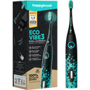 eccoverde happybrush ECO VIBE 3 Schallzahnbürste Schwarz-Mint
