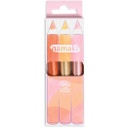 eccoverde namaki Set of 3 Glitter Skin Colour Pencils Sunshine