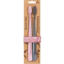 eccoverde Natural Family CO. Twin Pack Bio Toothbrush Rose & Monsoon Mist (2 Stk)