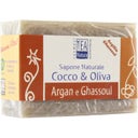 eccoverde TEA Natura Kokos-Olivenseife mit Ghassoul & Argan 100 g