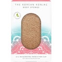 eccoverde The Konjac Sponge Company Mandala Konjac Body Sponge Pink Clay