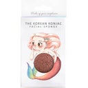 eccoverde The Konjac Sponge Company Mythical Mermaid Sponge & Hook Red Clay
