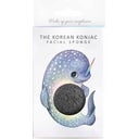 eccoverde The Konjac Sponge Company Mythical Narwhal Sponge & Hook