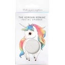 eccoverde The Konjac Sponge Company Mythical Unicorn Facial Sponge & Hook Stehendes Einhorn