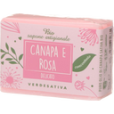 eccoverde VERDESATIVA Milde Bio-Seife Hanf & Rose 100 g