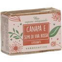 eccoverde VERDESATIVA Peelende Bio-Seife Hanf & Traubenkerne 100 g