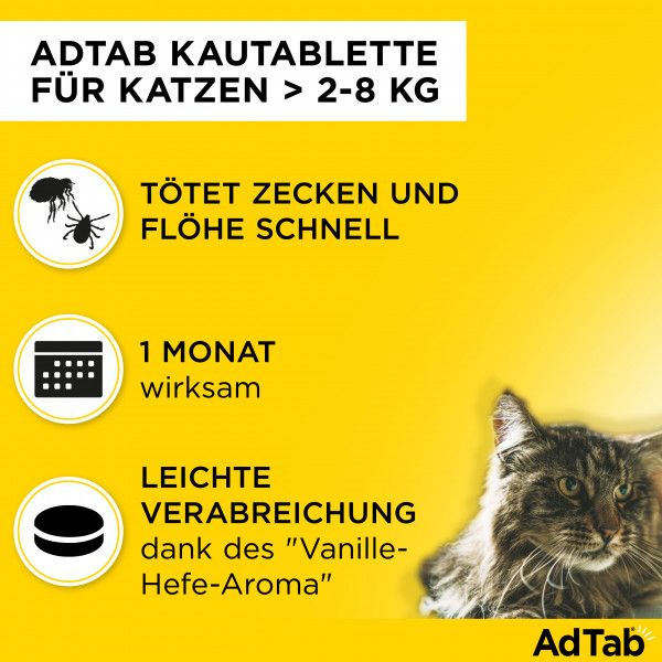 Bodyguardapotheke ADTAB 48 Mg Kautabletten Für Katzen >2-8 Kg
