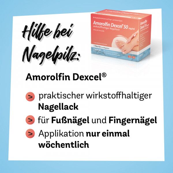Bodyguardapotheke AMOROLFIN Dexcel Gegen Nagelpilz 50 Mg/ml Wirkstoffhaltiger Nagellack