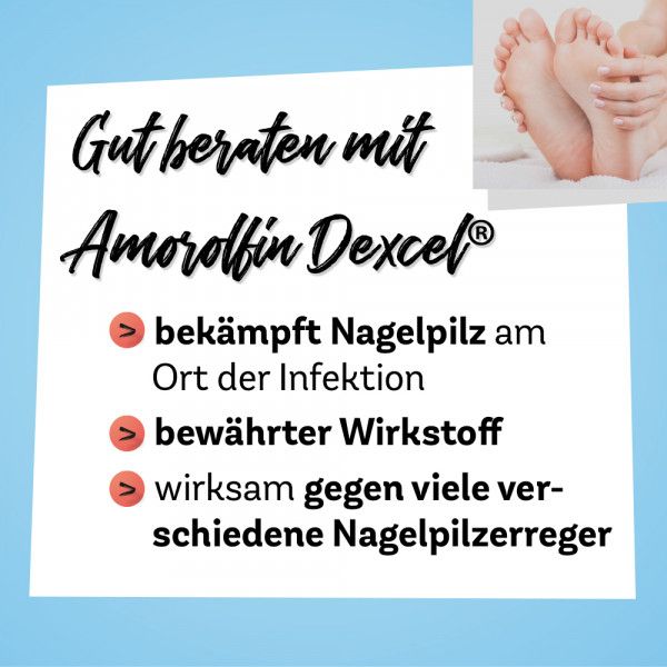 Bodyguardapotheke AMOROLFIN Dexcel Gegen Nagelpilz 50 Mg/ml Wirkstoffhaltiger Nagellack