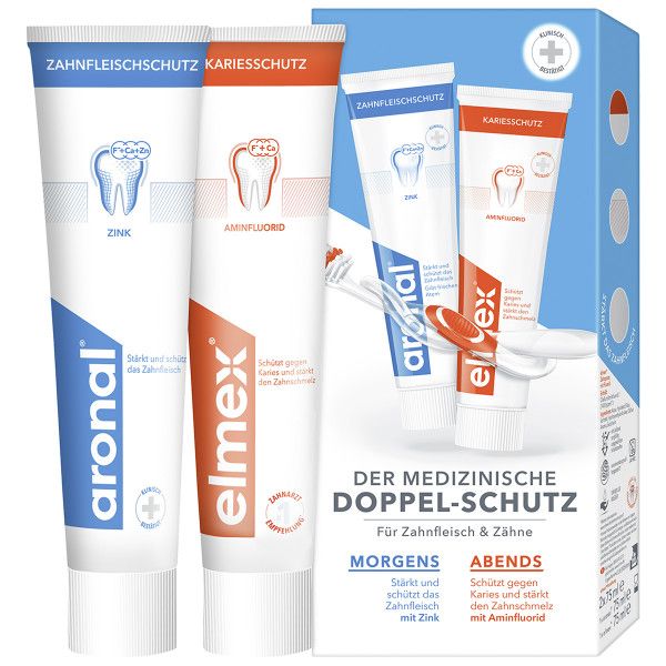 bodyguardapotheke ARONAL/ELMEX Doppelschutz Zahnpasta