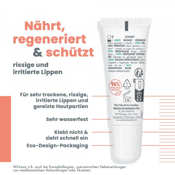Bodyguardapotheke AVENE Cicalfate+ Lippen Repair-Balsam