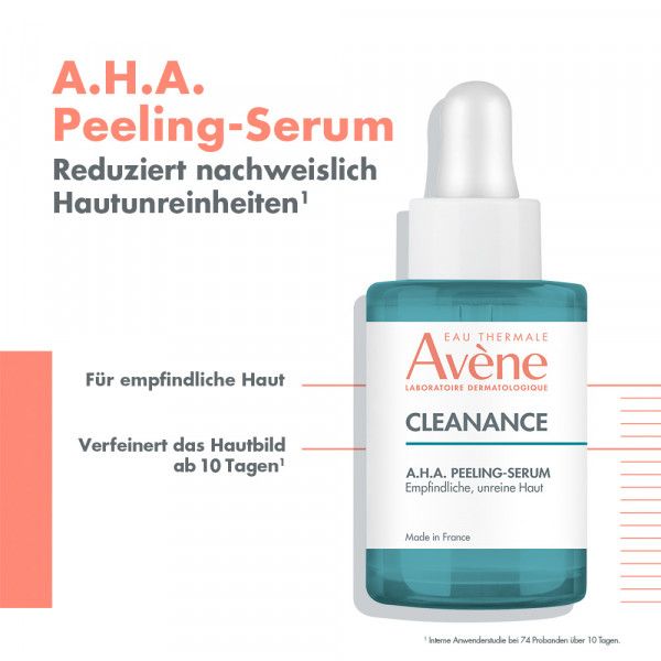 Bodyguardapotheke Avène – Cleanance A.H.A. Peeling-Serum Gegen Pickel Und Akne