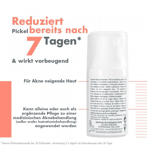 Bodyguardapotheke Avène Cleanance Comedomed Anti-Unreinheiten Konzentrat Bei Akne Und Pickeln