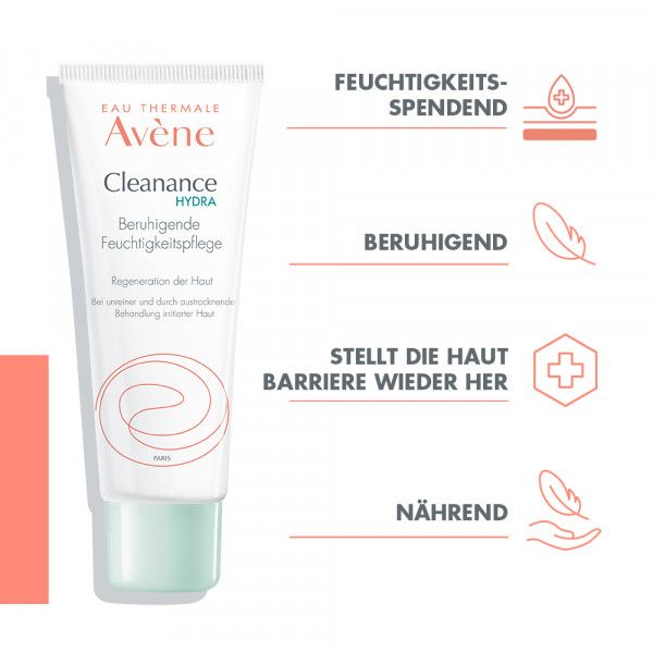 Bodyguardapotheke Avène Cleanance Hydra Beruhigende Feuchtigkeitspflege Bei Dermatologischer Behandlung Von Akne
