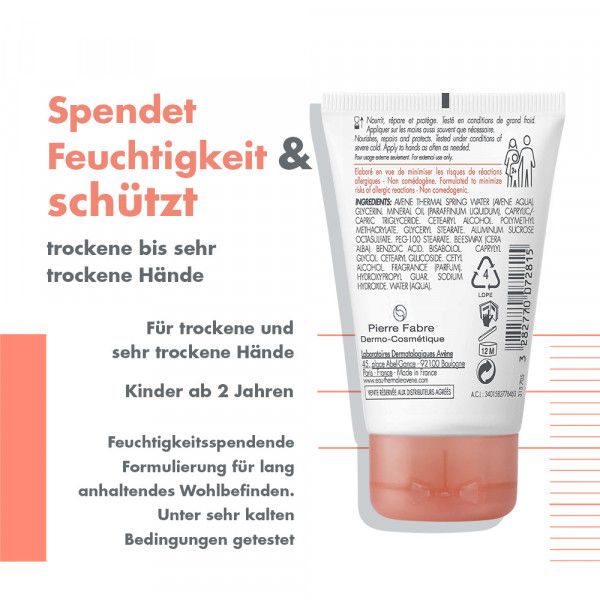 Bodyguardapotheke Avène Cold Cream Intensiv-Handcreme - Weniger Hauttrockenheit