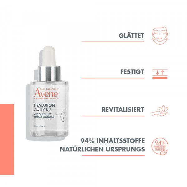 Bodyguardapotheke Avène Hyaluron Activ B3 Aufpolsterndes Serum-Konzentrat - Anti-Aging Pflege Mit Niacinamid