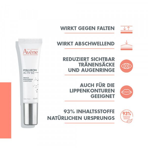 Bodyguardapotheke Avène Hyaluron Activ B3 Dreifach Korrigierende Augenpflege - Anti-Aging Pflege Gegen Falten