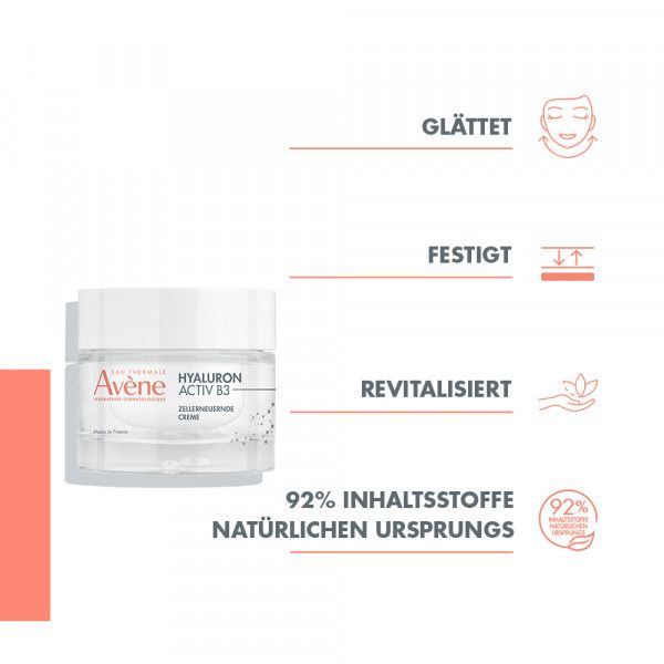 Bodyguardapotheke Avène Hyaluron Activ B3 Zellerneuernde Anti-Aging Creme Mit Niacinamid