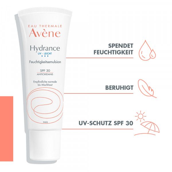 Bodyguardapotheke Avène Hydrance Leichte UV Feuchtigkeitsemulsion Bei Spannungsgefühlen Mit SPF 30