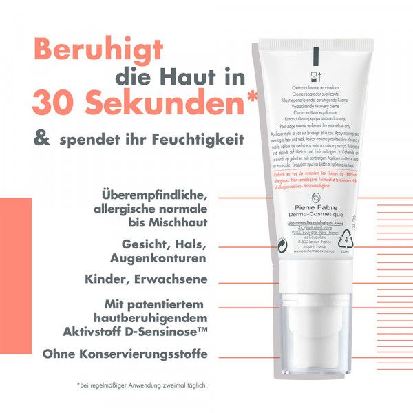 Bodyguardapotheke Avène Tolérance CONTROL Creme - Beruhigt Allergische Haut