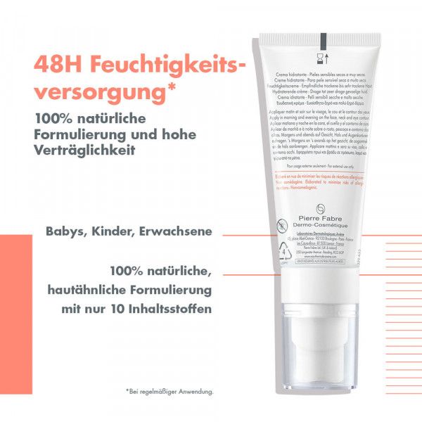 Bodyguardapotheke Avène Tolérance HYDRA-10 Feuchtigkeitscreme Für Empfindliche Feuchtigkeitsarme Haut
