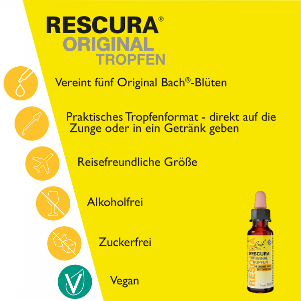 Bodyguardapotheke Bach RESCURA® Tropfen Alkoholfrei 20ml