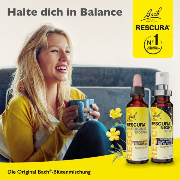 Bodyguardapotheke Bach RESCURA® Tropfen Mit Alkohol 10ml