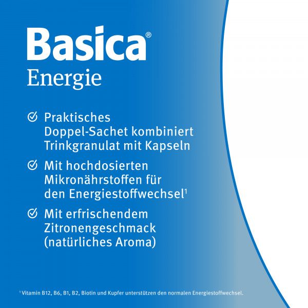 Bodyguardapotheke BASICA Energie Trinkgranulat+Kapseln F.7 Tage Kpg