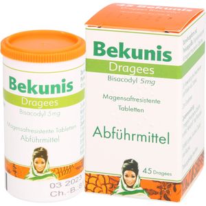 Bodyguardapotheke BEKUNIS Dragees Bisacodyl 5 Mg Magensaftres.Tabl