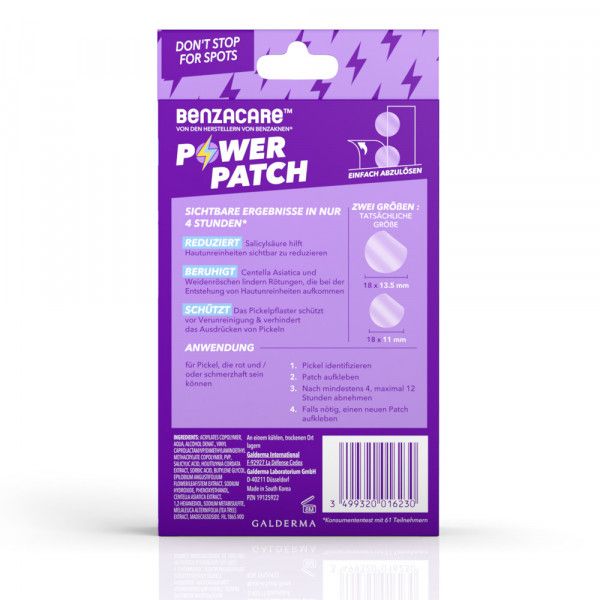Bodyguardapotheke BENZACARE Power Patch Gegen Pickel