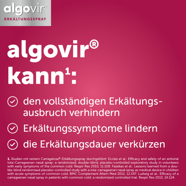 Bodyguardapotheke ALGOVIR Effekt Erkältungsspray
