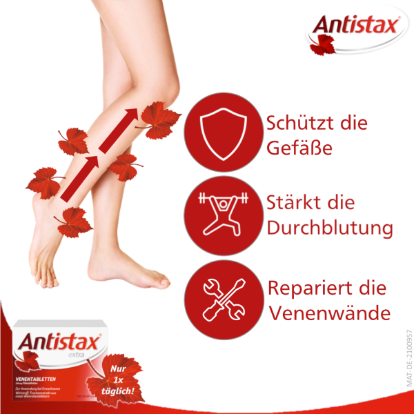 Bodyguardapotheke ANTISTAX Extra Venentabletten