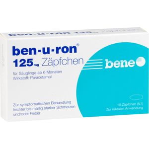 Bodyguardapotheke BEN-U-RON 125 Mg Zäpfchen