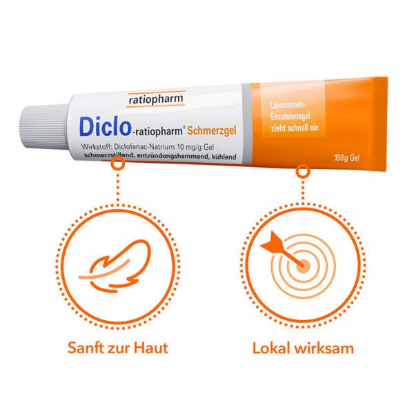 Bodyguardapotheke DICLO-RATIOPHARM Schmerzgel