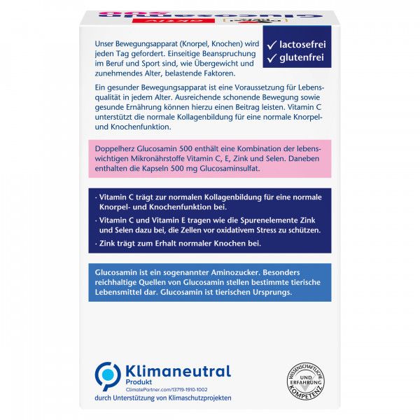 Bodyguardapotheke Doppelherz Aktiv Glucosamin 500