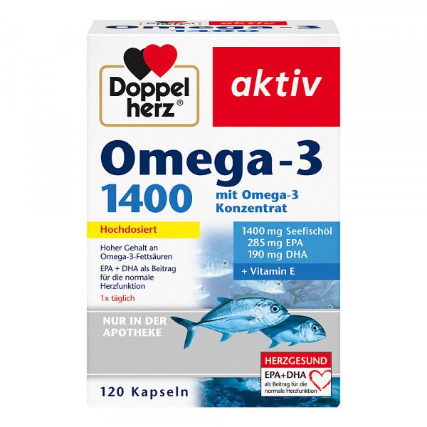 bodyguardapotheke DOPPELHERZ Omega-3 1.400 Kapseln