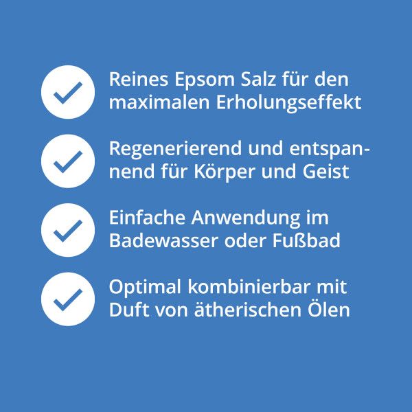 Bodyguardapotheke EPSOM Salz Vitalbad
