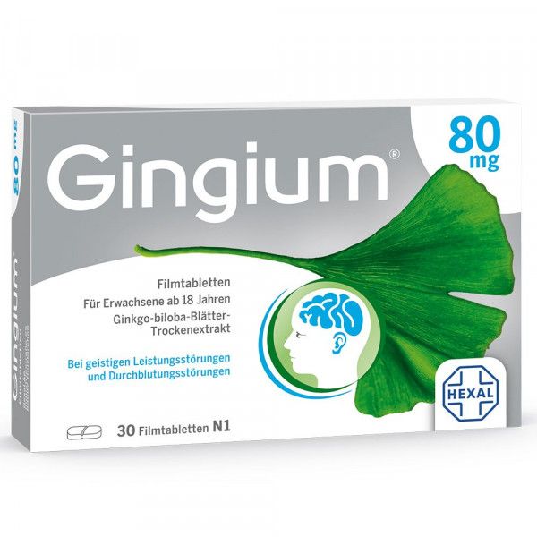 bodyguardapotheke GINGIUM 80 mg Filmtabletten