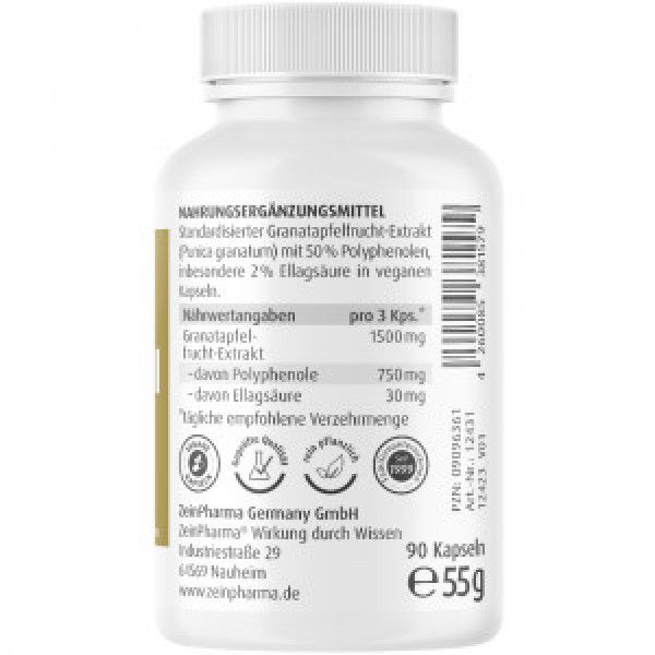 Bodyguardapotheke GRANATAPFEL KAPSELN 500 Mg