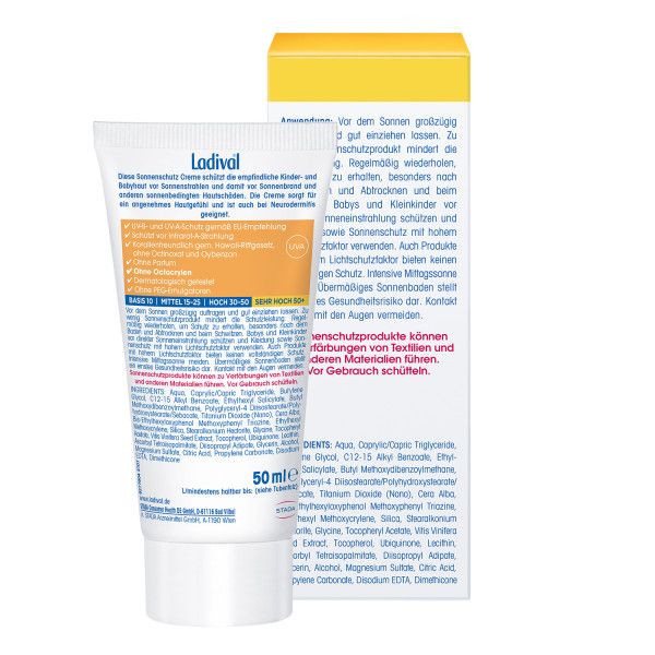 Bodyguardapotheke LADIVAL Kinder Creme LSF 50+