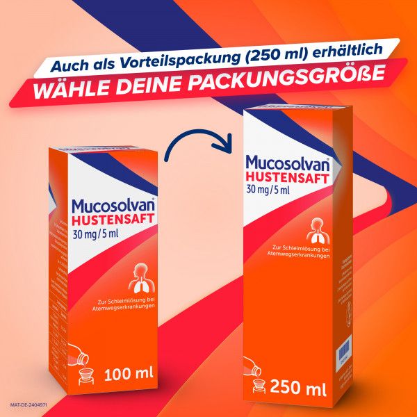 Bodyguardapotheke MUCOSOLVAN Saft 30 Mg/5 Ml