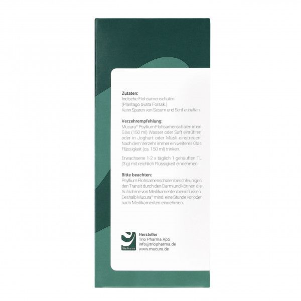 Bodyguardapotheke MUCURA Flohsamenschalen Pulver