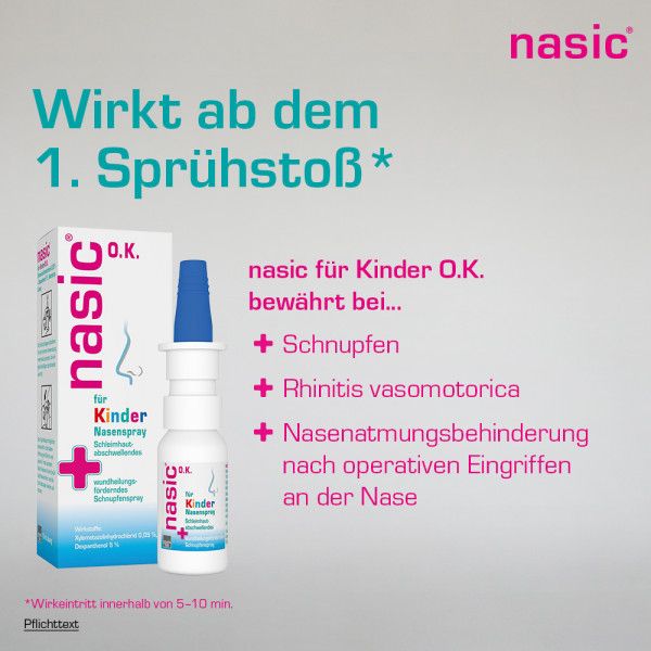 Bodyguardapotheke NASIC Für Kinder O.K. Nasenspray